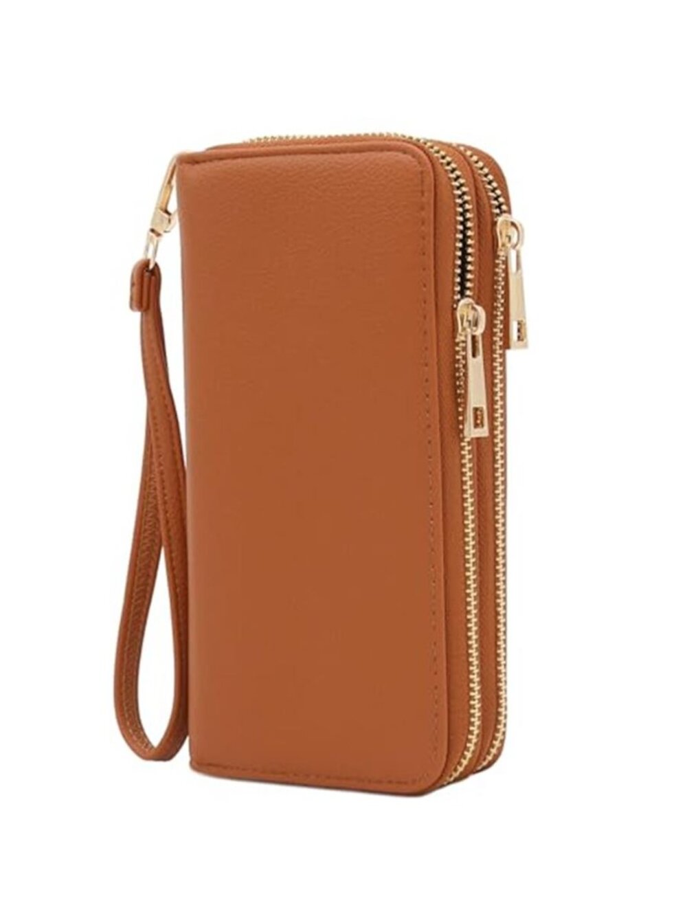 Womens Wristlet Wallet Cell Phone Holder Zip Around Card Organizer Clutch Purse